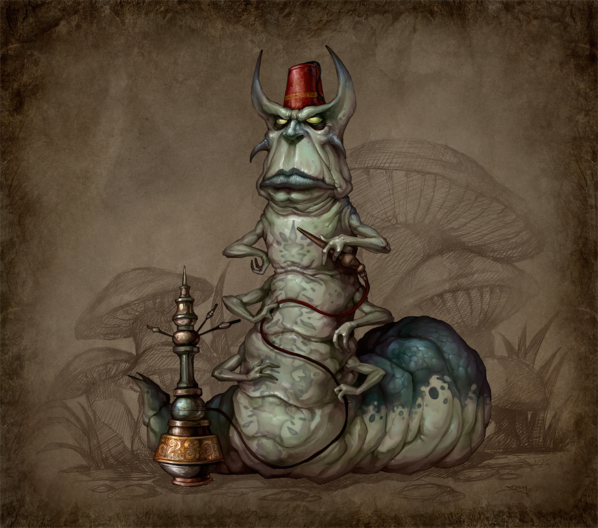 Alice in Wonderland, caterpillar